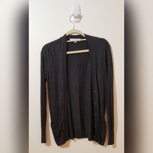 LOFT Charcoal Cardigan